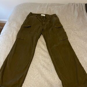 Nili Lotan Dark Olive Cargo Pants